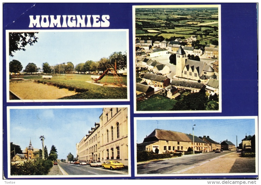 Momignies - 4 Vues ( Place Des Arzillères, Eglise Et Grand Place, Rue Mandenne , Heureux Abri ) - Momignies