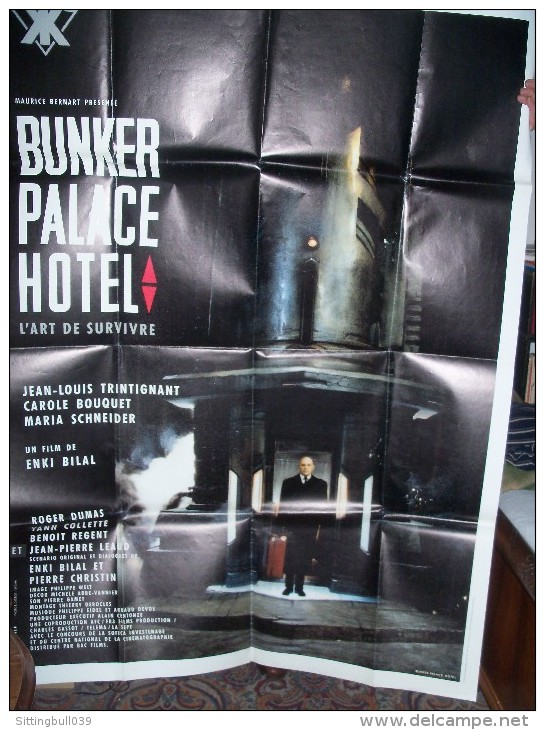 BUNKER PALACE HOTEL. Affiche De Film D'Enki BILAL.1989. Son Premier Film !. Genre : Science-fiction. - Bilal