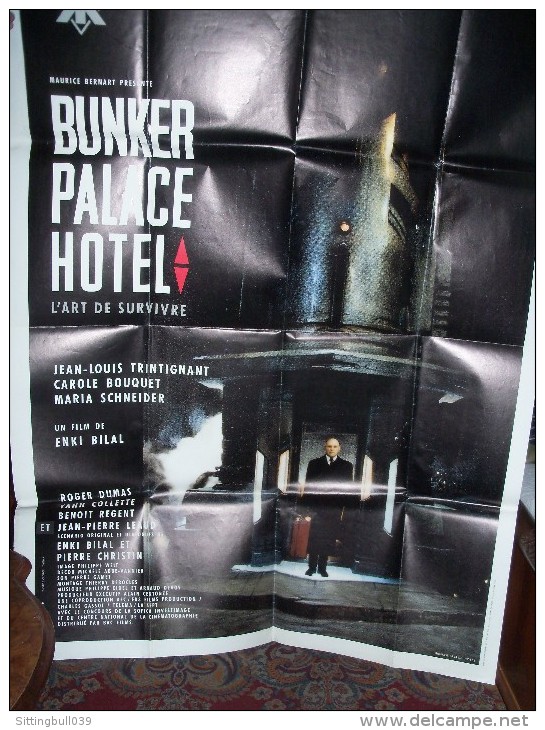 BUNKER PALACE HOTEL. Affiche De Film D'Enki BILAL.1989. Son Premier Film !. Genre : Science-fiction. - Bilal