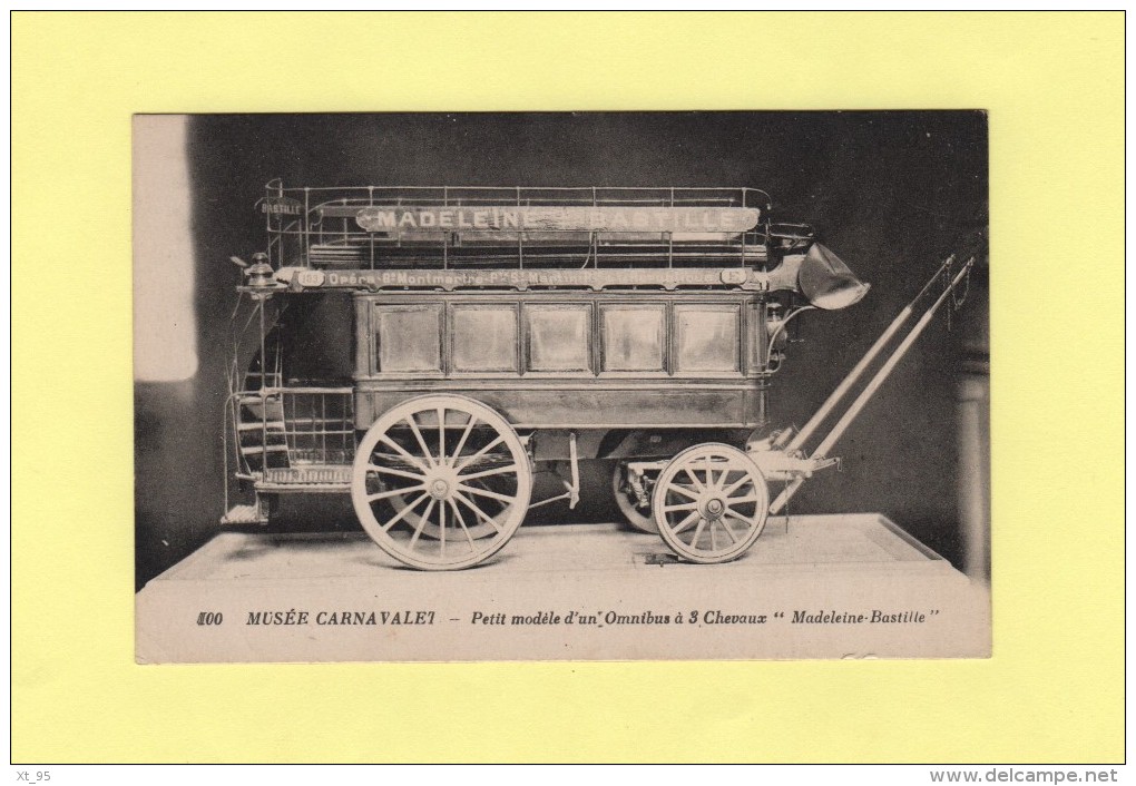 Musee Carnavalet - Petit Modele D Omnibus A 3 Chevaux - Autres & Non Classés