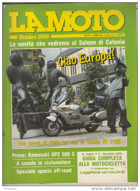 RA#48#11 Rivista LA MOTO Ed.Edigamma Ottobre 1990/HONDA ST 1100/FANTIC 307 TRIAL/NORTON COMMANDO - Engines