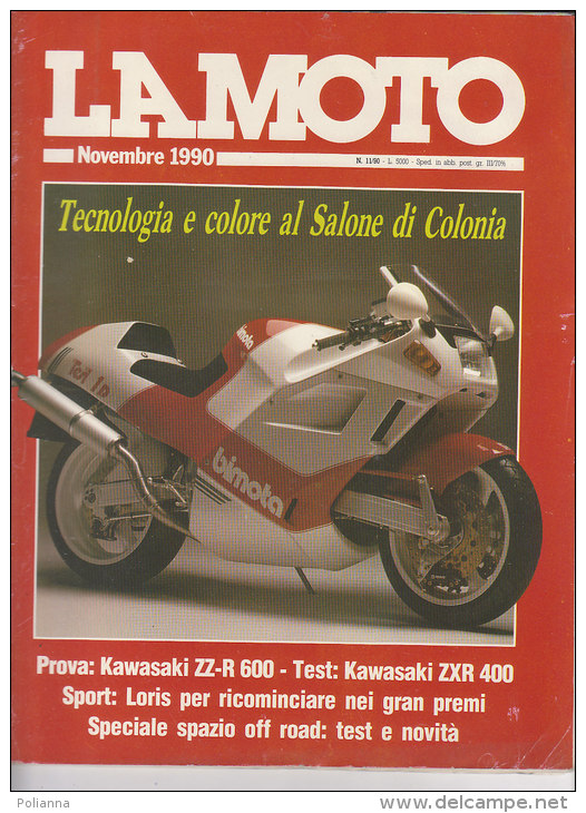 RA#48#12 Rivista LA MOTO Ed.Edigamma Novembre 1990/KAWASAKI ZXR/LORIS CAPIROSSI - Motoren