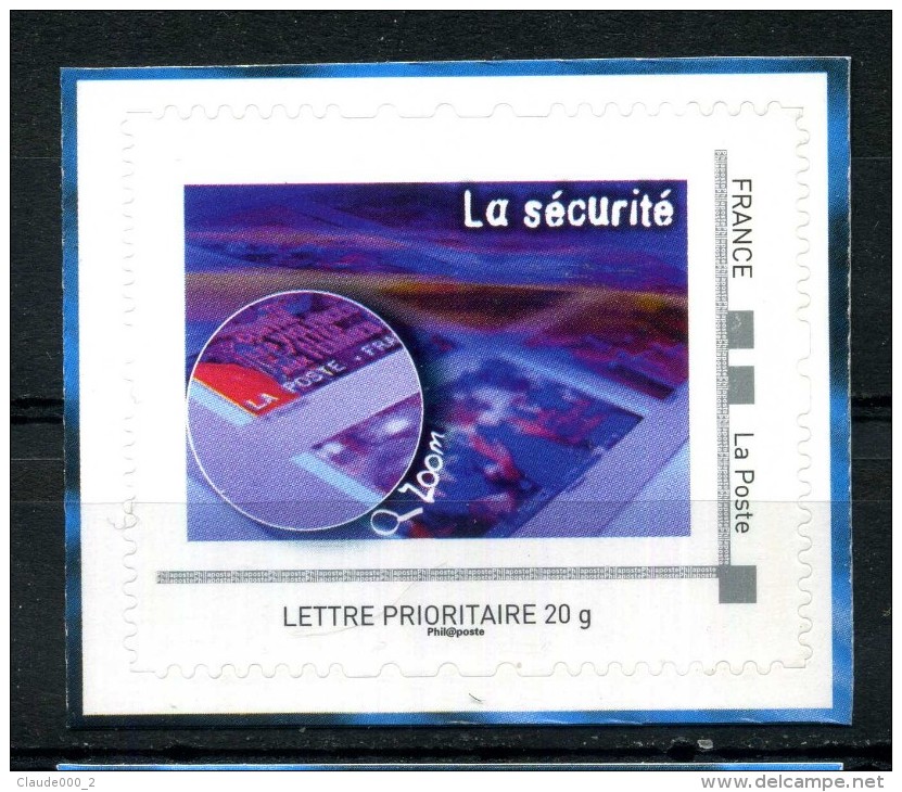 La Sécurité .  Adhésif Neuf ** . Collector  " L' IMPRIMERIE DES TIMBRES DE LA POSTE  " - Collectors