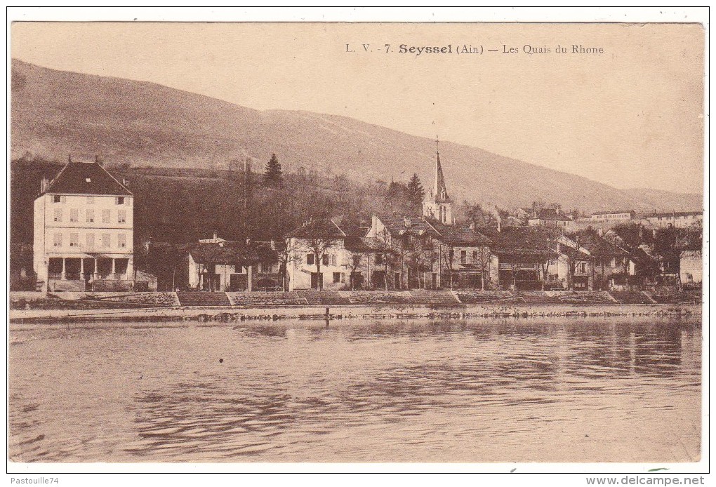 L.  V.  -  7.   Seyssel  (Ain)   -  Les  Quais  Du  Rhône - Seyssel