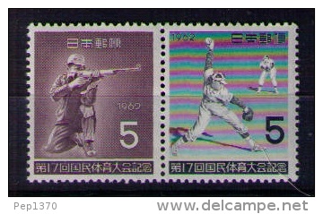 JAPON 1962 - DEPORTES - SPORTS - YVERT Nº 726-727 - Unused Stamps