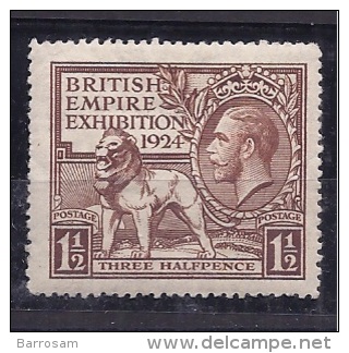 GreatBritain1924: Scott186lh* - Unused Stamps