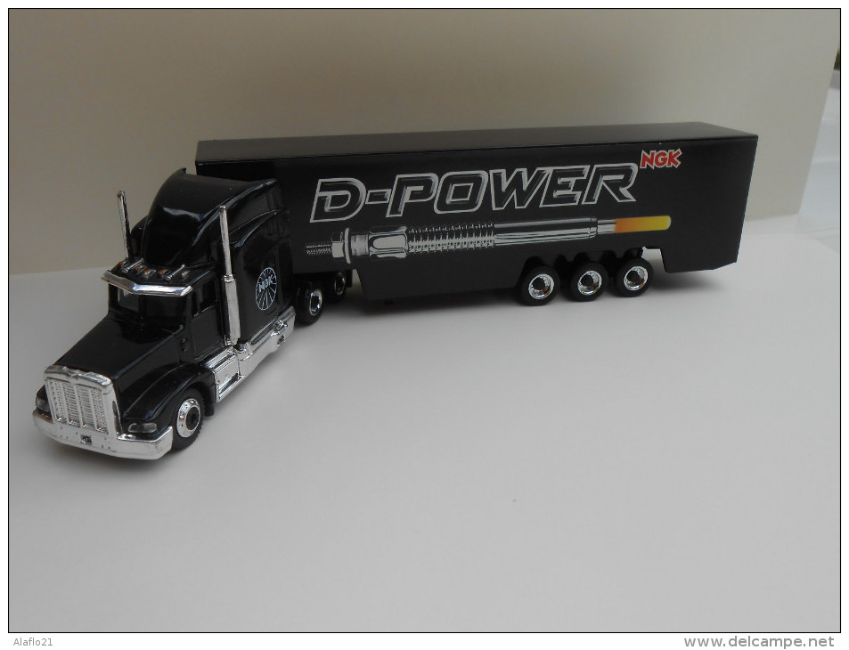 SCHUCO - CAMION PETERBILT 377 - 1/87 - Publicité D-POWER NGK - Schuco