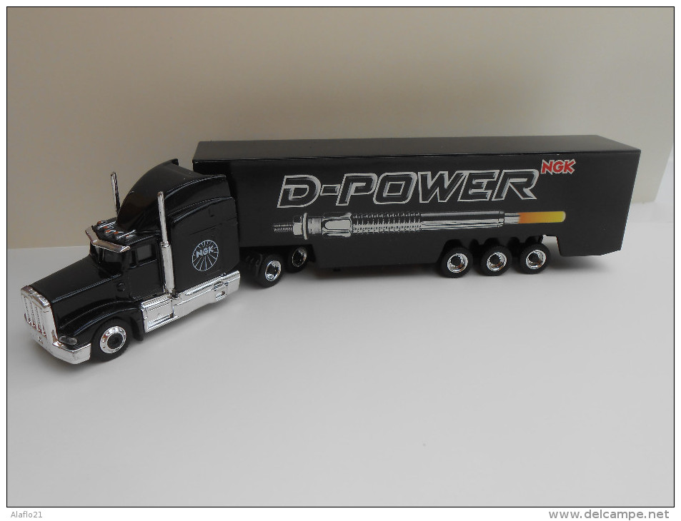 SCHUCO - CAMION PETERBILT 377 - 1/87 - Publicité D-POWER NGK - Schuco