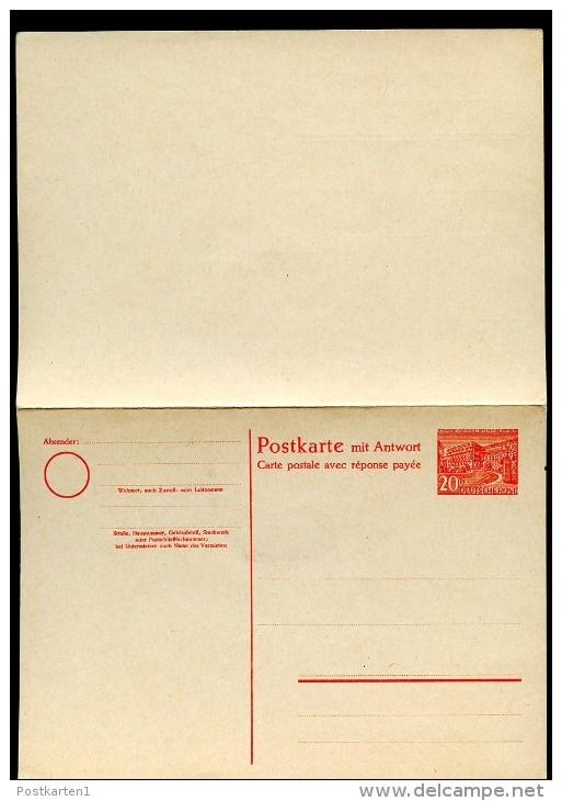 BERLIN P9 Antwort-Postkarte ** 1950  Kat. 55,00 € - Postkaarten - Ongebruikt