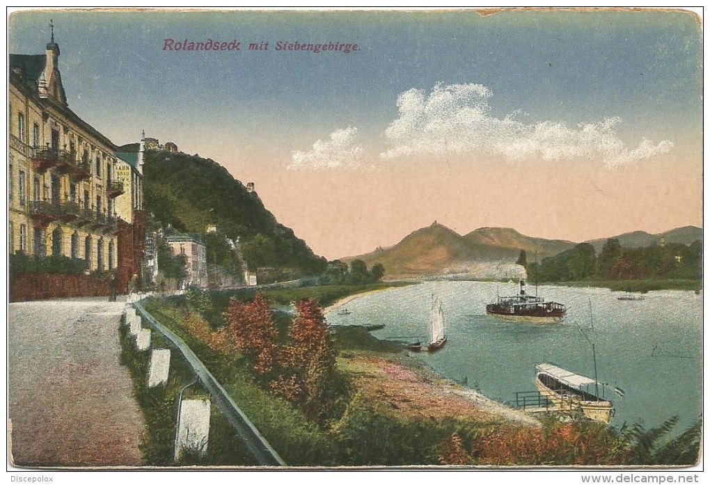 I2062 Rolandseck Mit Siebengebirge - Barche Boats Bateaux / Non Viaggiata - Remagen