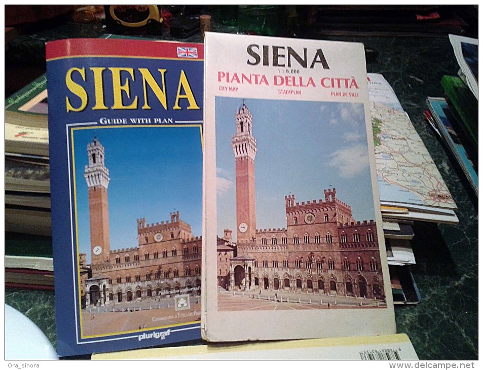 Guida E Cartina Siena Lingua Inglese-Siena Guide With City Map English-Guide Et Plan Siena - Carte Geographique