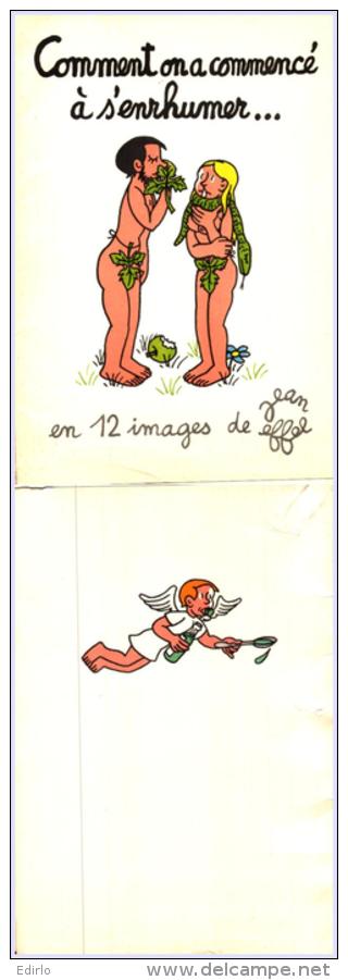 POCHETTE Complète Par Illustrateur JEAN EFFEL  Les 12 Mois Format 18cm X 25cm Comment On A Commencé à S&acute;enrhumer - Grand Format : 1941-60