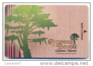 Cypress Bayou Casino & Hotel, Charenton, LA,  U.S.A., Used Magnetic Hotel Room Key Card # Cypress-1 - Hotelkarten