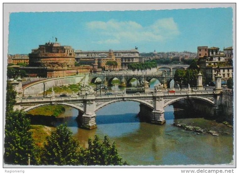 ROMA - Panorama Col Fiume Tevere - 1966 - Fiume Tevere