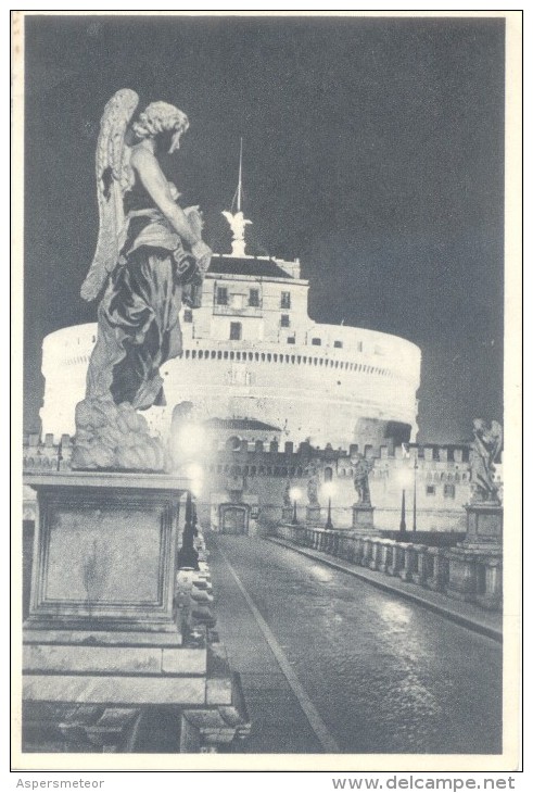 ENTERO POSTAL ITALIA  FERROVIA AÑO 1950 ROMA CITTA ETERNA TRES BON ETAT ENTIER - 1946-60: Storia Postale