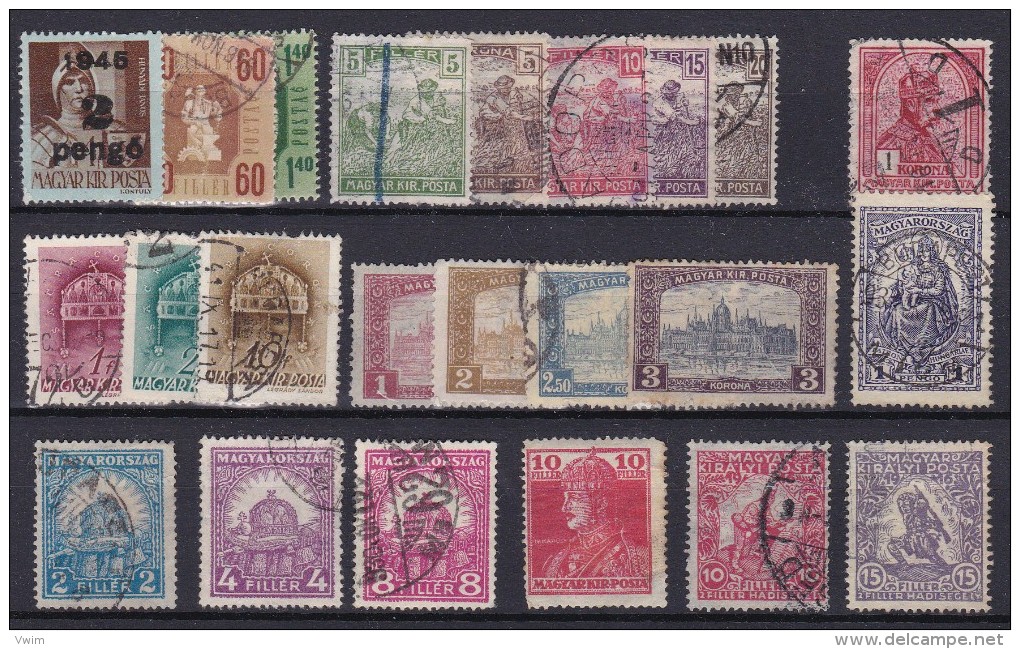 Hongarije/Hongrie/Ungarn/Hungary -  LOTJE OUDERE RESTANTEN - Used/ Gestempeld (°) - Collections