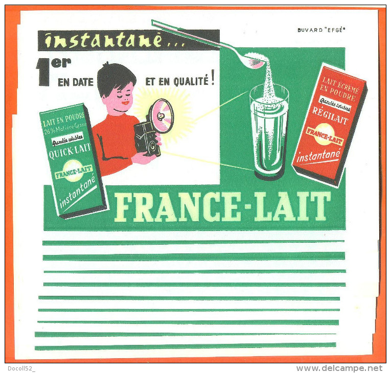 Lot De 10 Buvards  "  France Lait - Regilait   " Appareil Photo - Lots & Serien