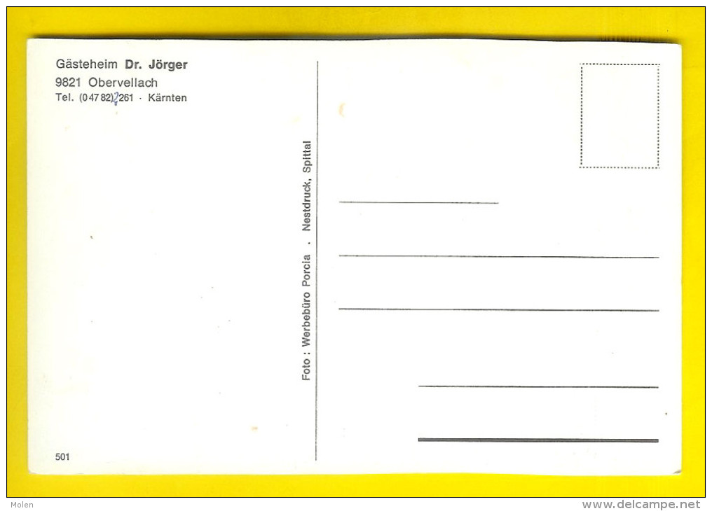 OBERVELLACH GÄSTEHEIM DR JÖRGER KÄRNTEN Hohe Tauern Österreich Foto Werbebüro Porcia Nestdruck Spittal HÔTEL 1254 - Obervellach