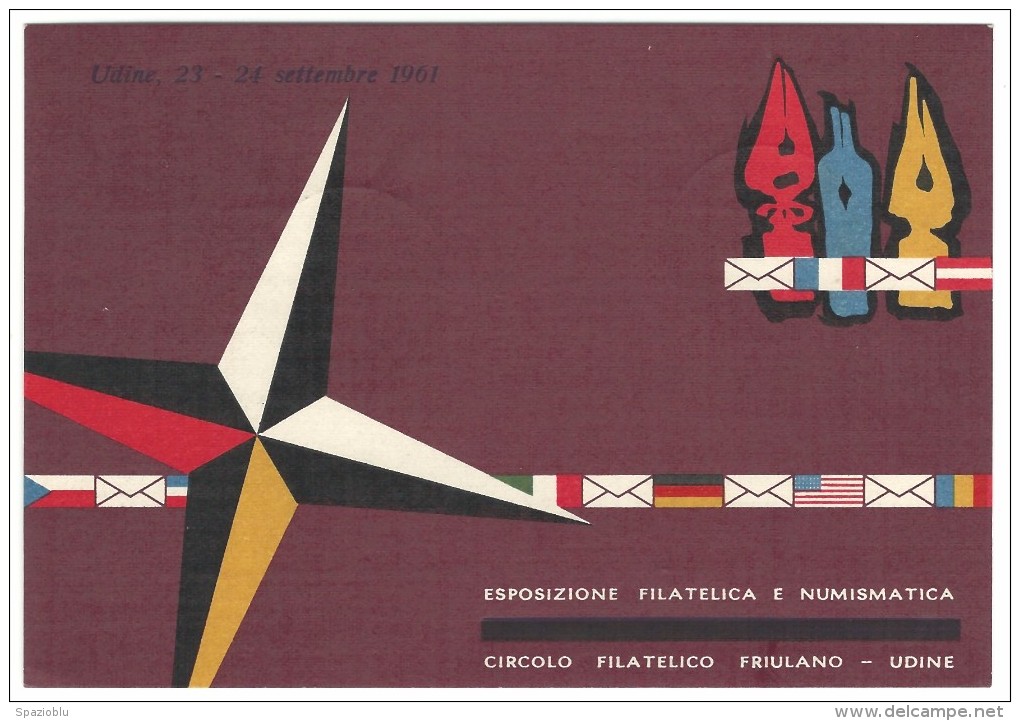 1961, Udine  - Esposizione Filatelica E Numismatica - Circolo Filatelico Friulano. - Expositions
