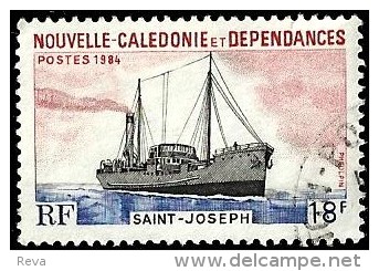 NEW CALEDONIA 18 FRANCS SHIP ST JOSEPH SET OF 1 USEDNH 1984 SG725 READ DESCRIPTION !! - Gebraucht