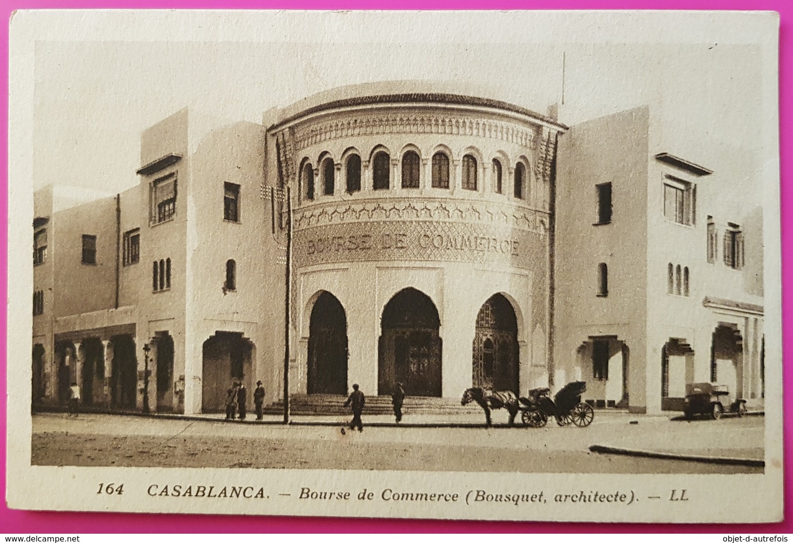 Cpa Casablanca Bourse De Commerce Bousquet Architecte 1926 Carte Postale Maroc Afrique Du Nord - Casablanca