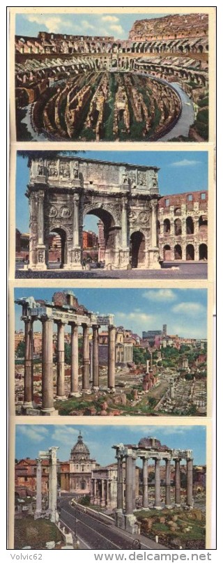carnets dépliants  de 2 X  18 photos sur rome roma scan total de toutes les vues