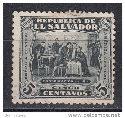 El Salvador, 1924/25 - 5c Conspiracy Of 1811 - Nr.498 Usato° - El Salvador