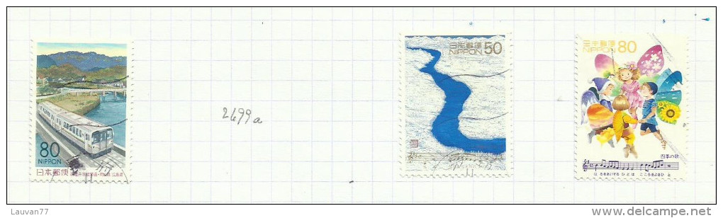 Japon N°2499, 2500, 2501 Côte 2.90 Euros - Usados