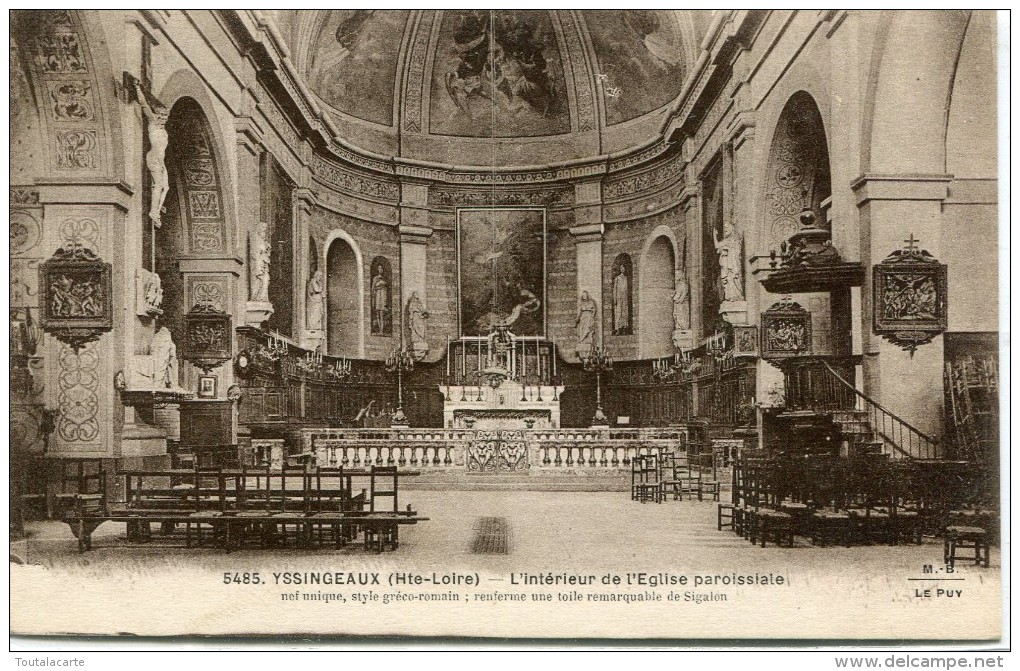 CPA 43 YSSINGEAUX INTERIEUR DE L EGLISE PAROISSIALE - Yssingeaux