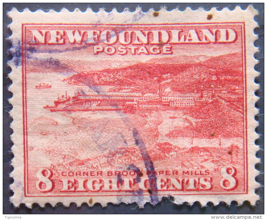 NEWFOUNDLAND 1932 8c Corner Brook USED - 1908-1947