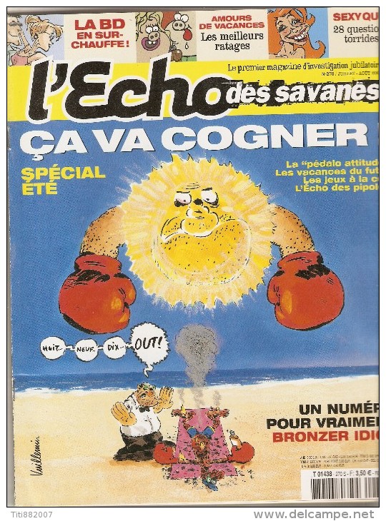 L' Echo  Des  Savanes    -   N° 270 - L'Echo Des Savanes