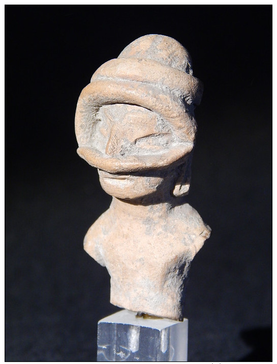 Buste De Jouer De Balle, Veracruz, Mexique Précolombien, 600AD. - Archéologie