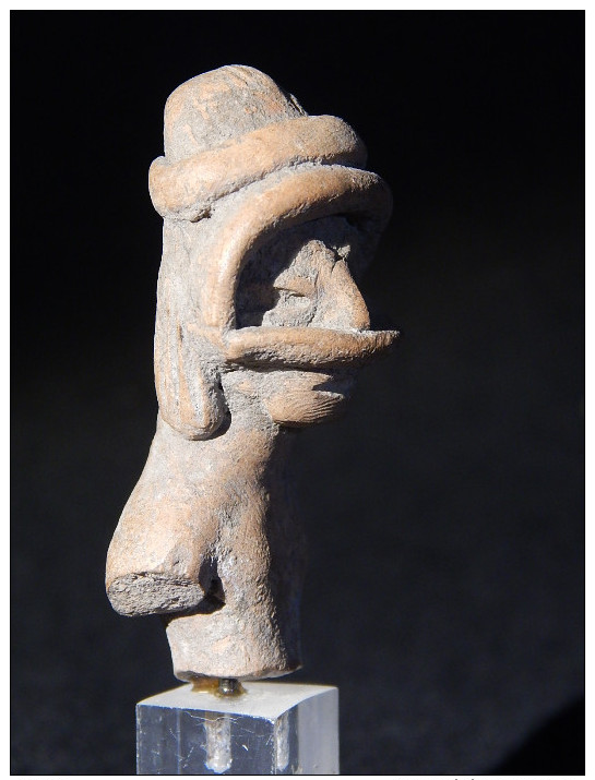 Buste De Jouer De Balle, Veracruz, Mexique Précolombien, 600AD. - Archéologie