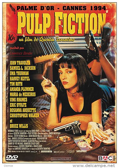 Pulp Fiction °°°° John Travolta , Uma Thurman , Palme D'or Cannes 1994 - Action, Adventure