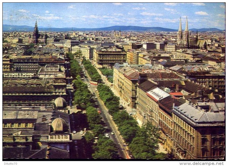 Wien - Ringstrabe - Blick Vom Ringturm -51361 - Formato Grande Viaggiata - Ringstrasse