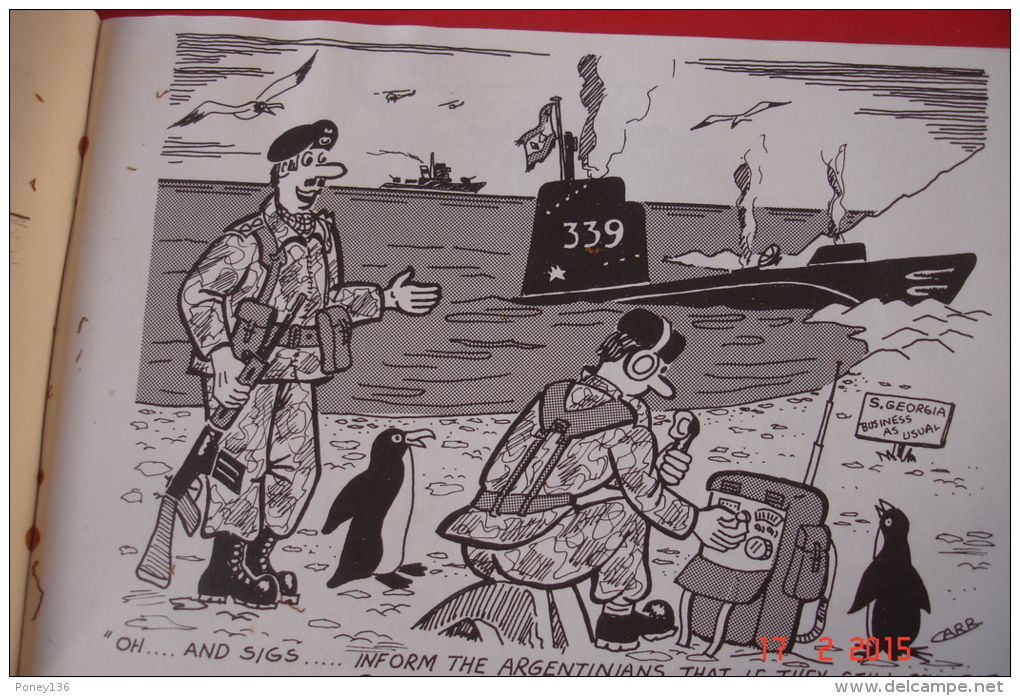 BD Humoristique En Anglais ,à Props De La Guerre  Des Malouines "Up The Falklands".1982 .Couverture Désolidarisée. - Oorlogen-deelname Verenigd Koninkrijk