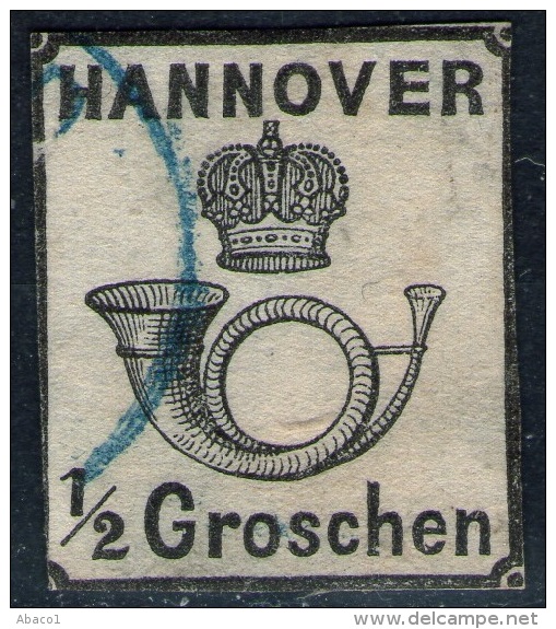 Hannover 1/2 Groschen Schwarz Auf Weiss - Hannover Nr. 17 X Gebraucht - Hannover