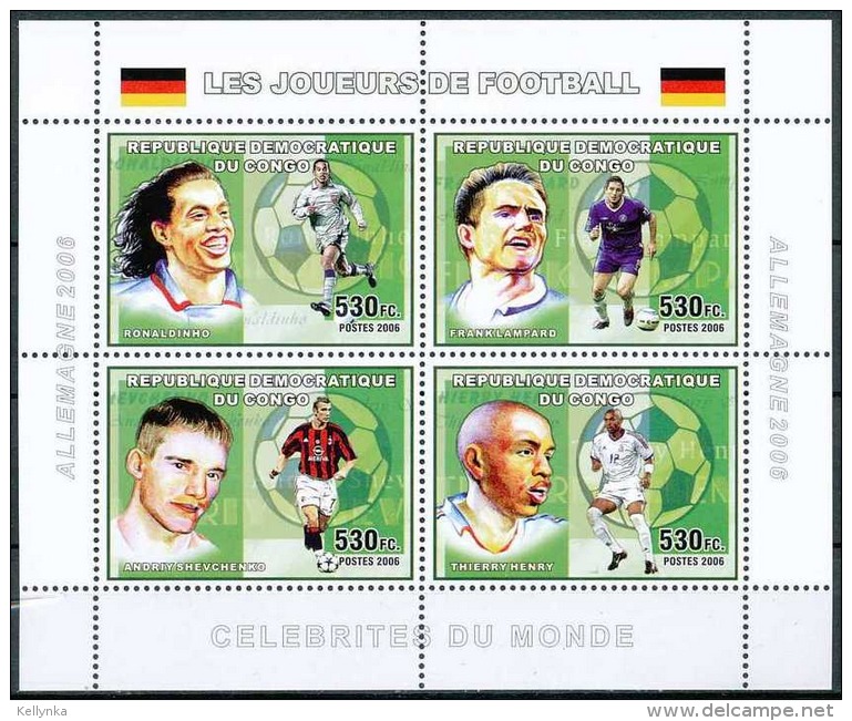 République Démocratique Du Congo - 2372/2375 - Football - 2006 - MNH - Mint/hinged