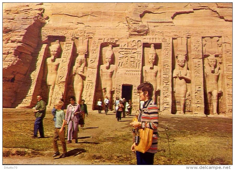 The Temple Of Abu Sembel - Egypt - Formato Grande Viaggiata - Gizeh