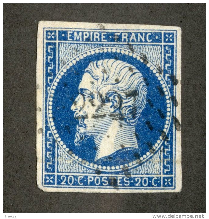 3238  France 1854  Mi.#13  (o)  Scott #15  Offers Welcome! - 1852 Louis-Napoleon