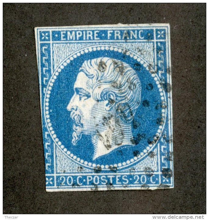 3245  France 1860  Mi.#13 II  (o)  Scott #15d  Offers Welcome! - 1852 Louis-Napoléon