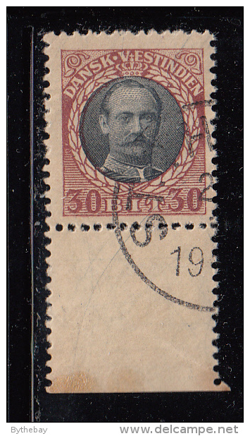 Danish West Indies Used Scott #48 30b Frederik VIII, Margin Copy - Danemark (Antilles)