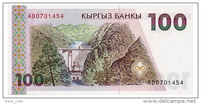 KYRGYZSTAN 100 SOM ND(1994) Pick 12 Unc - Kirgisistan