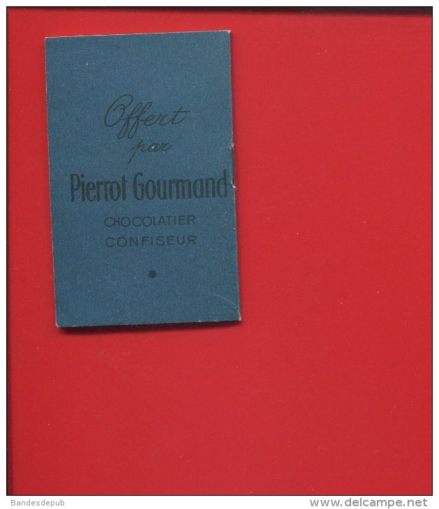 PIERROT GOURMAND IVRY SUR SEINE  CHOCOLATIER CONFISEUR  LUNE PANIER FRUITS SUCRE CALENDRIER ALMANACH POCHE 1936 - Petit Format : 1921-40