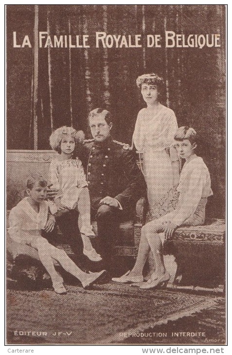 Cpa,la Famille Royale De Belgique,roi,monarchie  Léopold ,fondateur De La Dynastie,famille Francophone Et Gemanique,rare - Königshäuser
