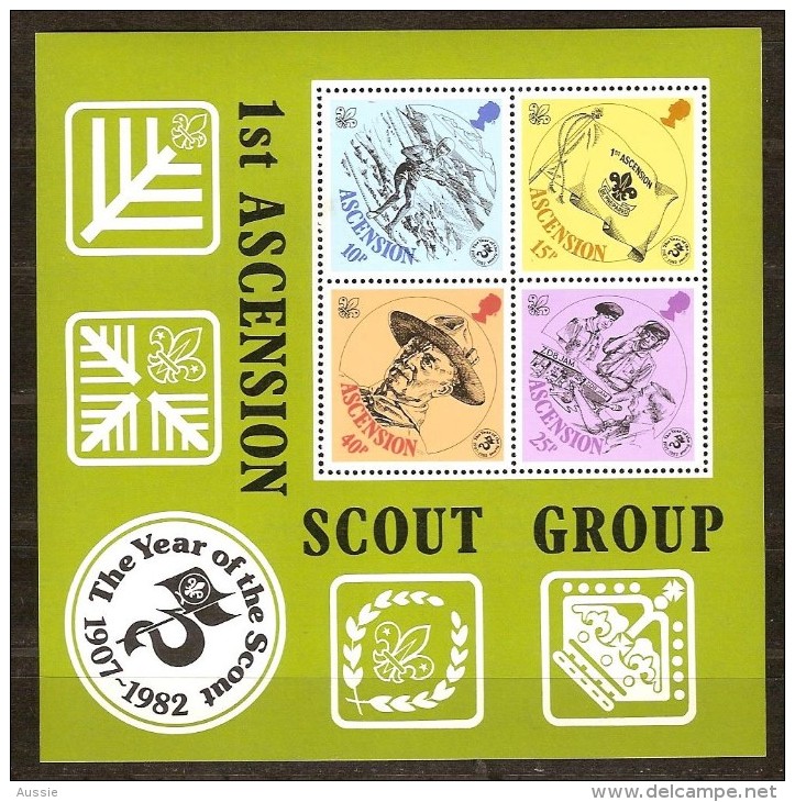 Ascension 1982 Yvertn° Bloc 13 *** MNH  Cote 6,75 Euro Scoutisme - Neufs