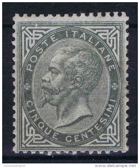 Italy Sa Nr 16, Yv Nr 14 Very Light Hinged, /*   Signed/ Signé/signiert/ Approval BRUN  Verde Grigio Score. - Mint/hinged