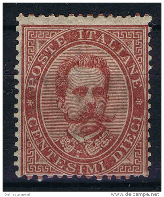 Italy Sa Nr 38 , Yv Nr 34  MH/*  Signed/ Signé/signiert/ Approvato BRUN Very Light Hinged - Neufs