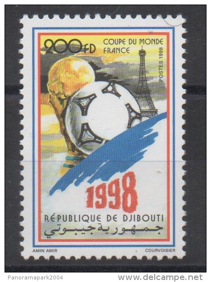 Djibouti Dschibuti 1998 Mi. 664 ** Neuf MNH FIFA World Cup WM Coupe Du Monde France Soccer Football Fussball RARE - Dschibuti (1977-...)