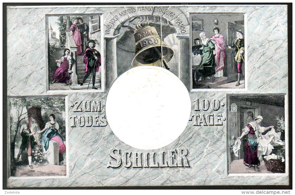 0209 Alte Präge Anlaß Postkarte - 100. Todestag Schiller 1905 - Funérailles